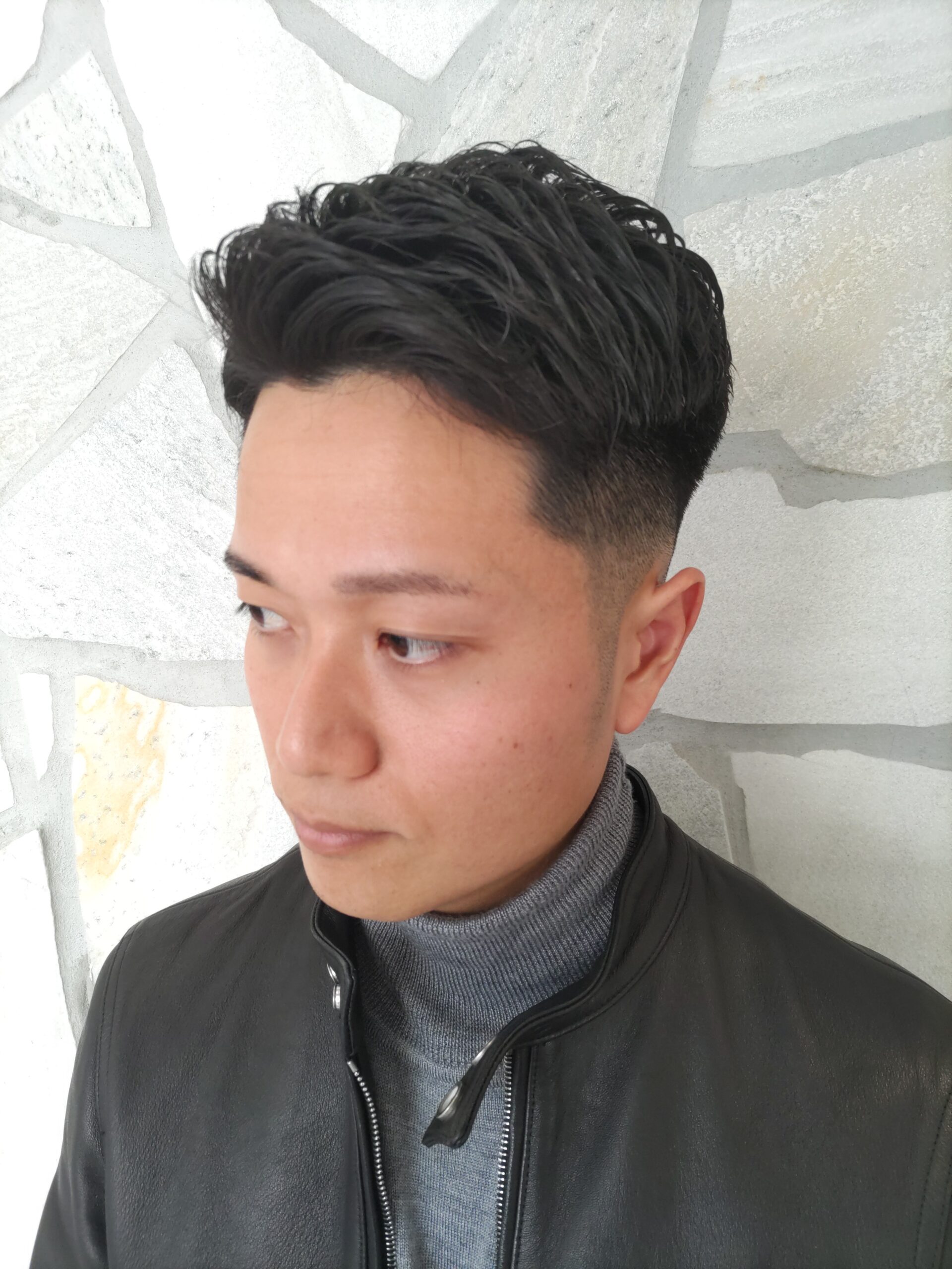 新発田万代メンズ専門バーバーショートパーマアイロンパーマ