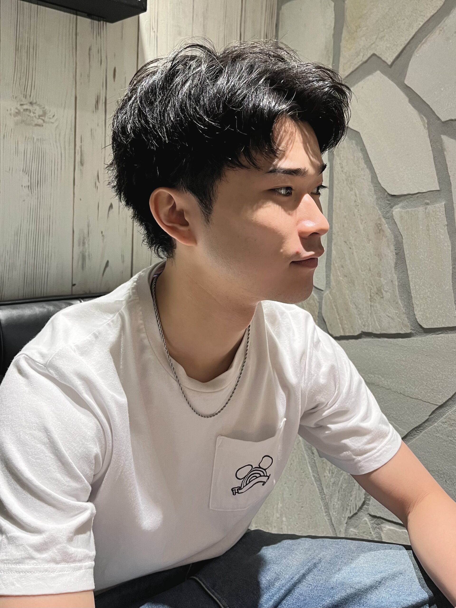 メンズアクティブショートメンズスパイキーショート長め清潔感