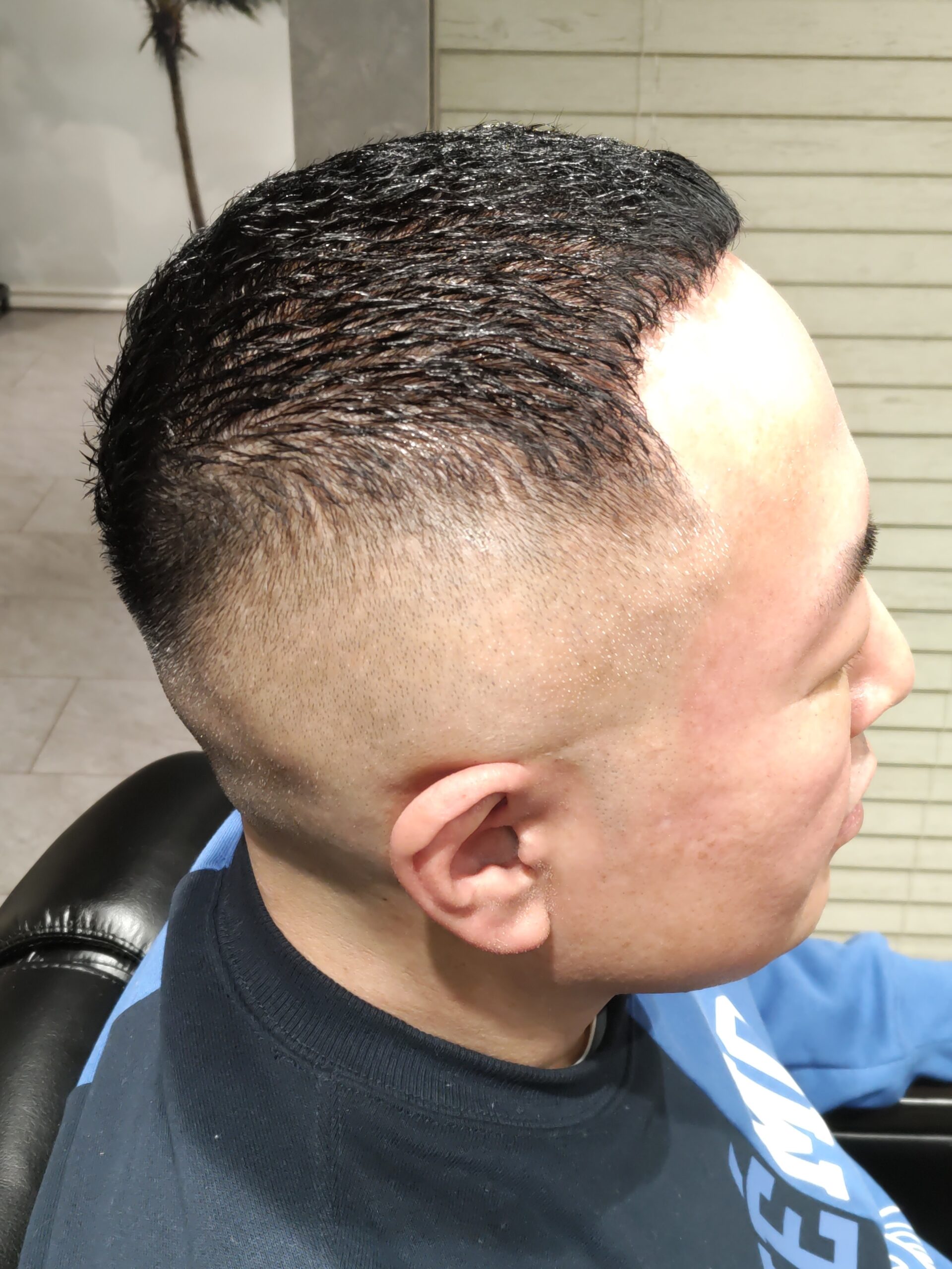 新潟/万代/短髪/フェード/濡れパン/アイロンパーマ/男らしい