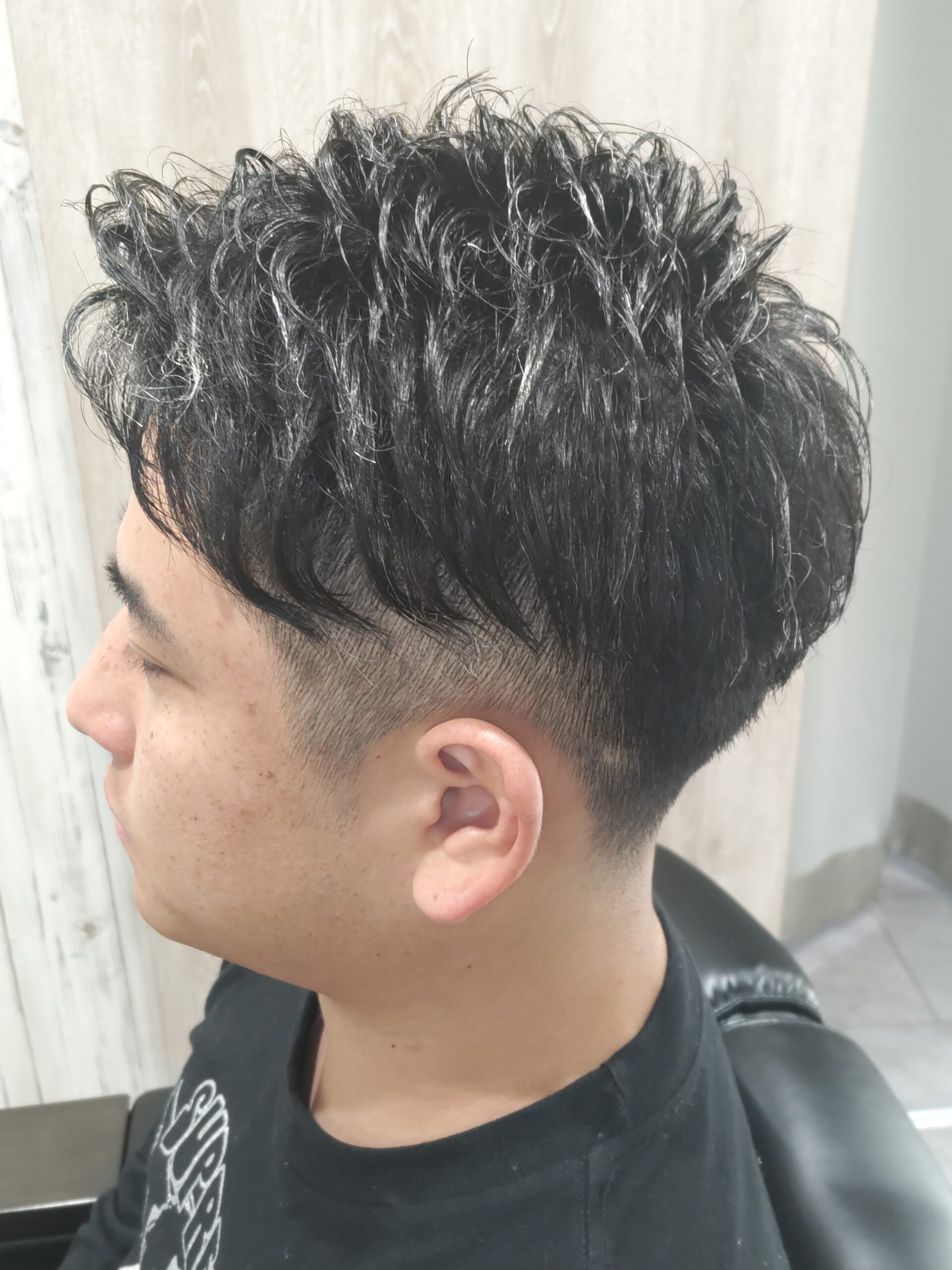 新潟/万代/短髪/フェード/濡れパン/アイロンパーマ/男らしい