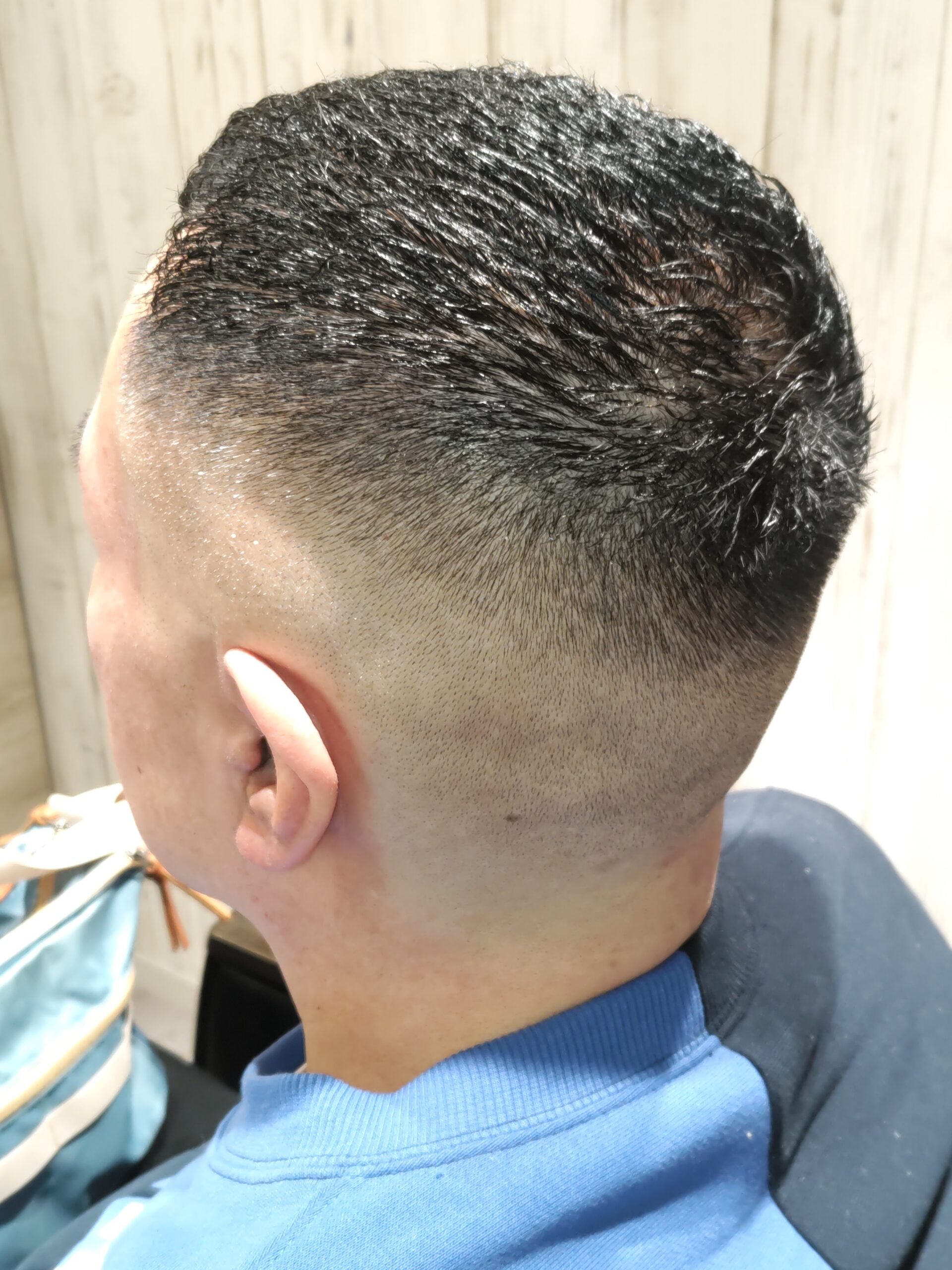 新潟/万代/短髪/フェード/濡れパン/アイロンパーマ/クロップ