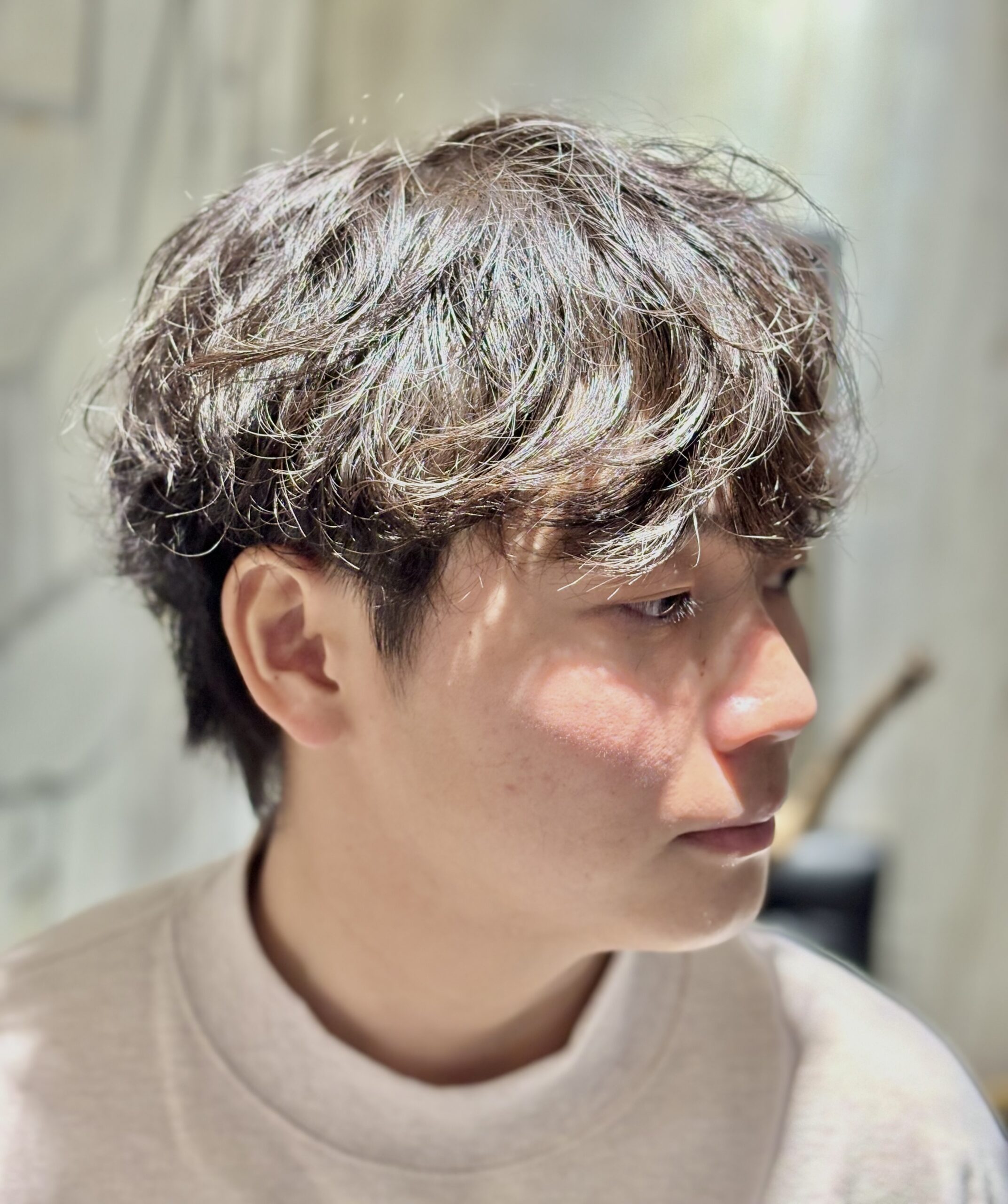 シャドウパーマ/刈り上げない/メンズショート/爽やか/冬おすすめスタイル/メンズパーマ