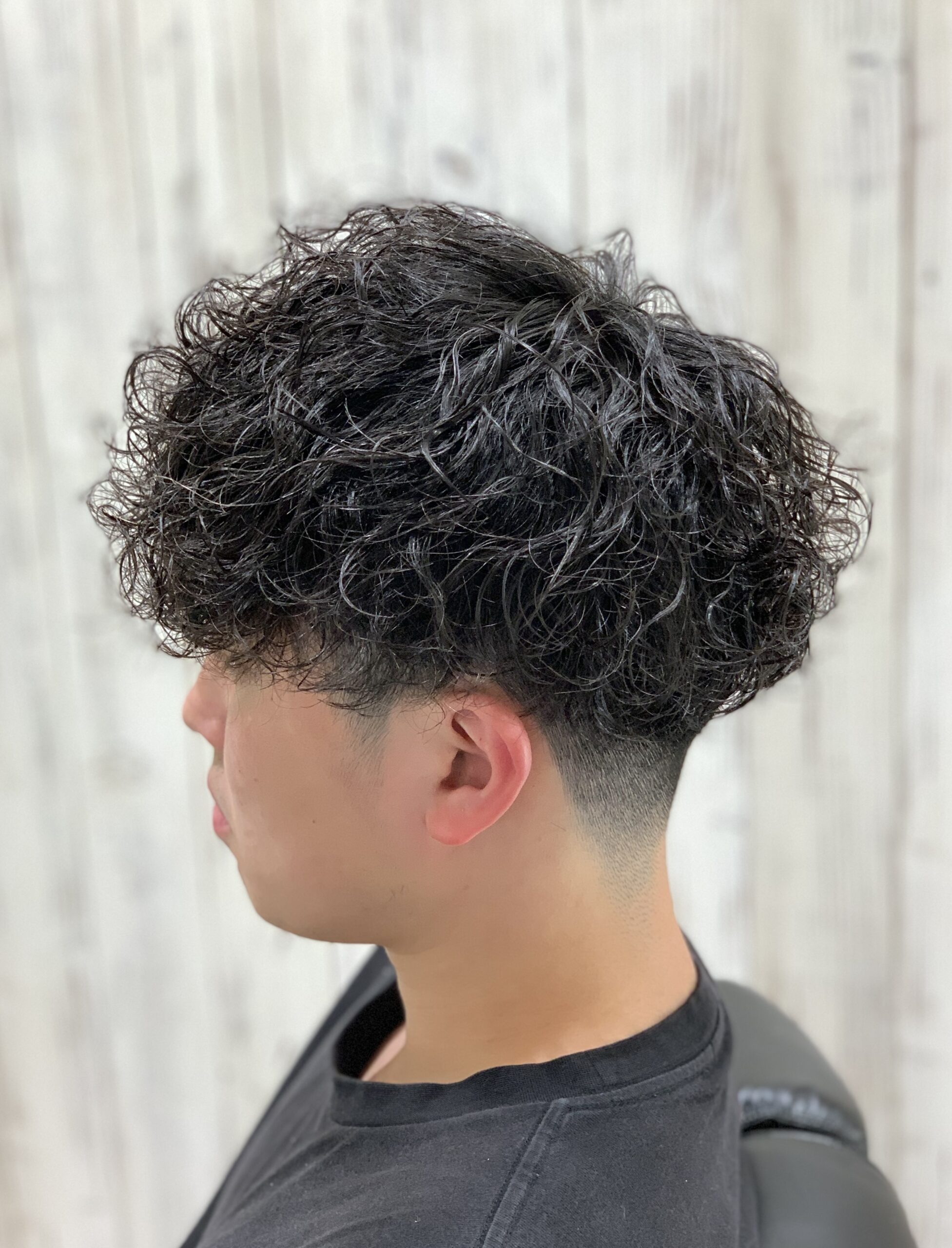 新潟市/新潟/強めシャドウパーマ/ツーブロック/爽やか/重めマッシュ