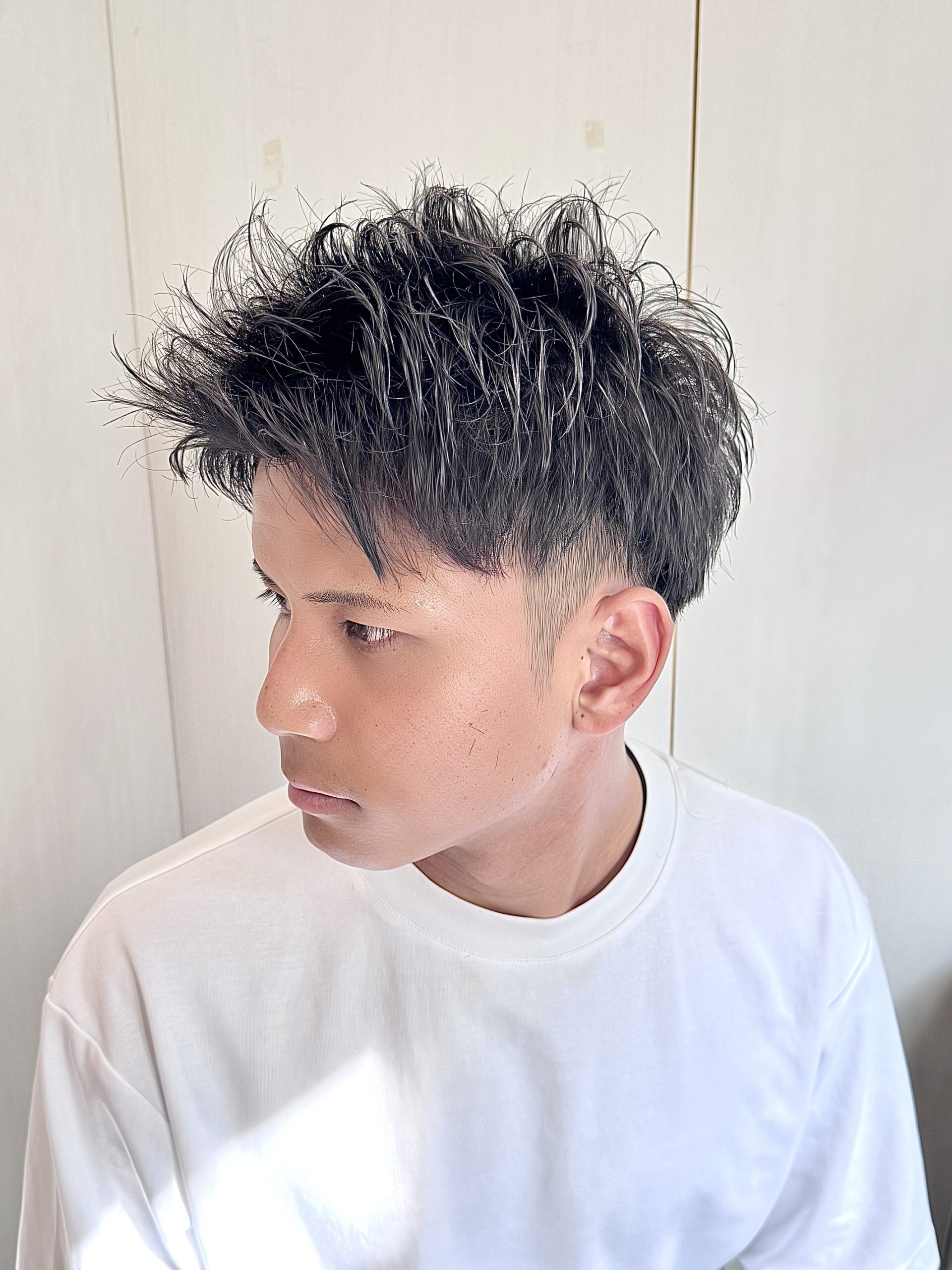 メンズビジネスショートバーバー理容室爽やか好印象眉毛カット