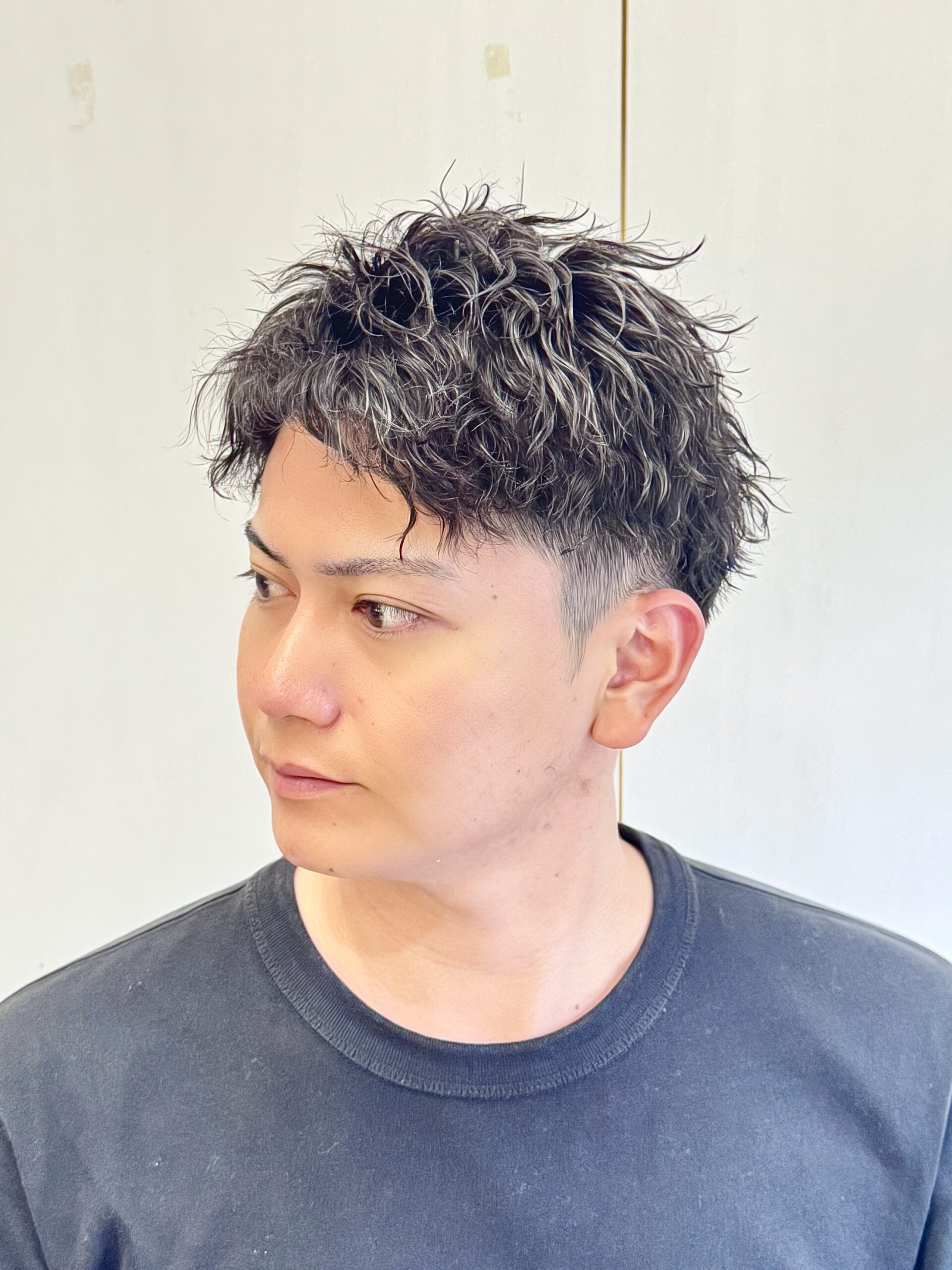 メンズビジネスツーブロックバーバー理容室ツイストスパイラル