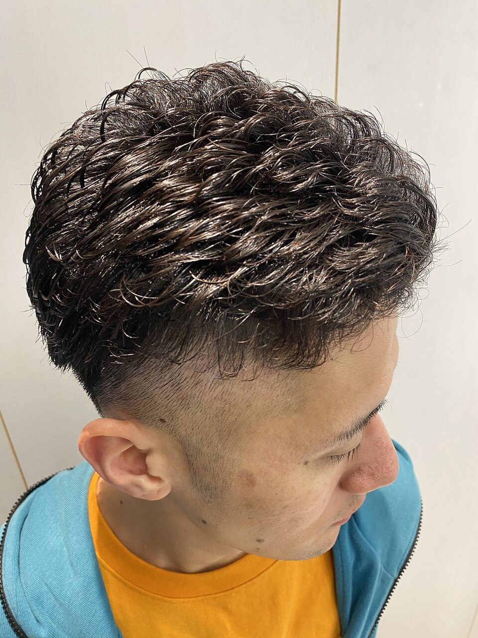 パーマ/刈り上げ/アップバング/カジュアル/ビジネス