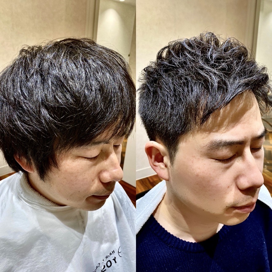 BeforeAfterくせ毛風アイパーバンク