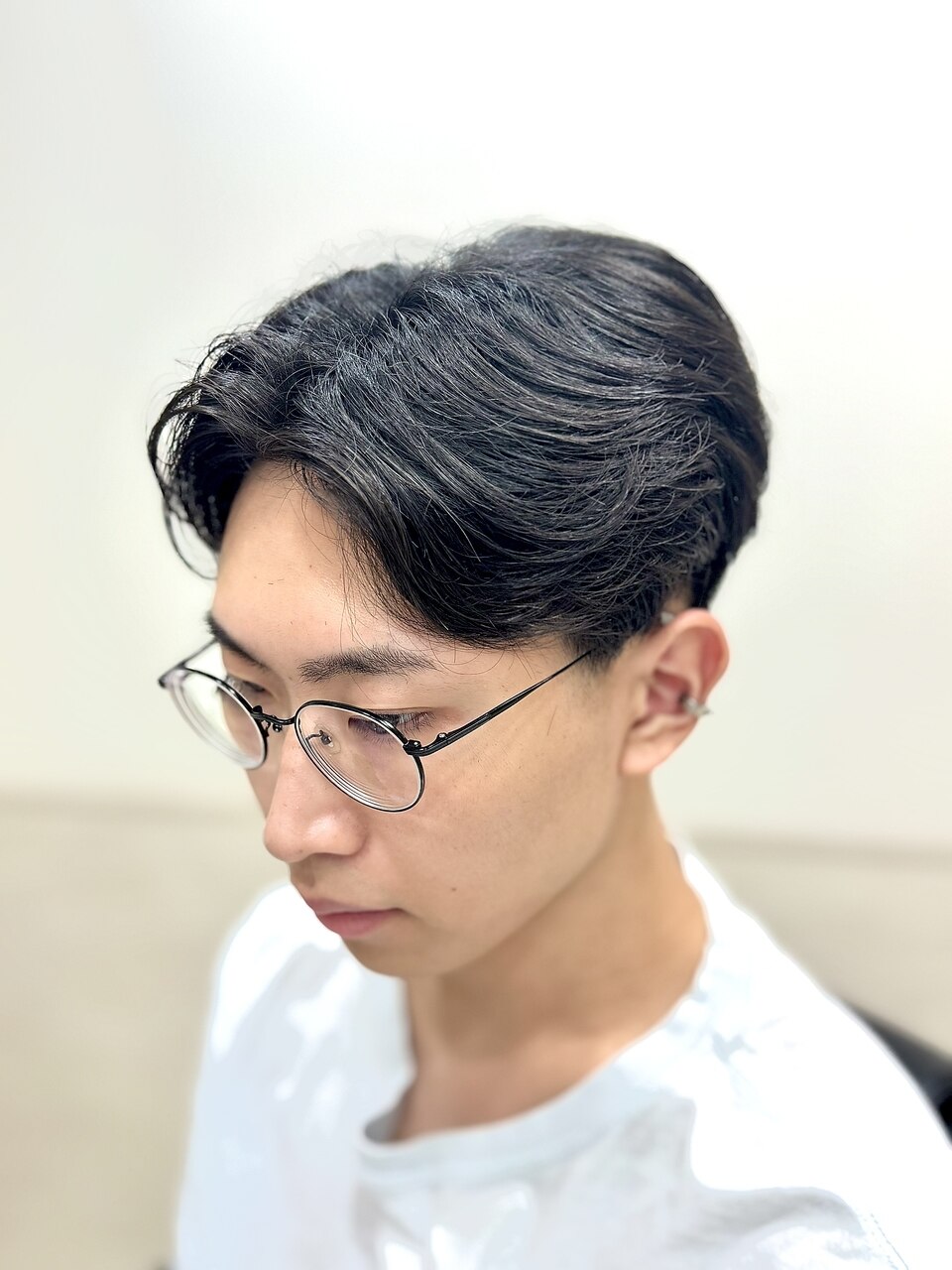 韓国風センターパートマッシュ