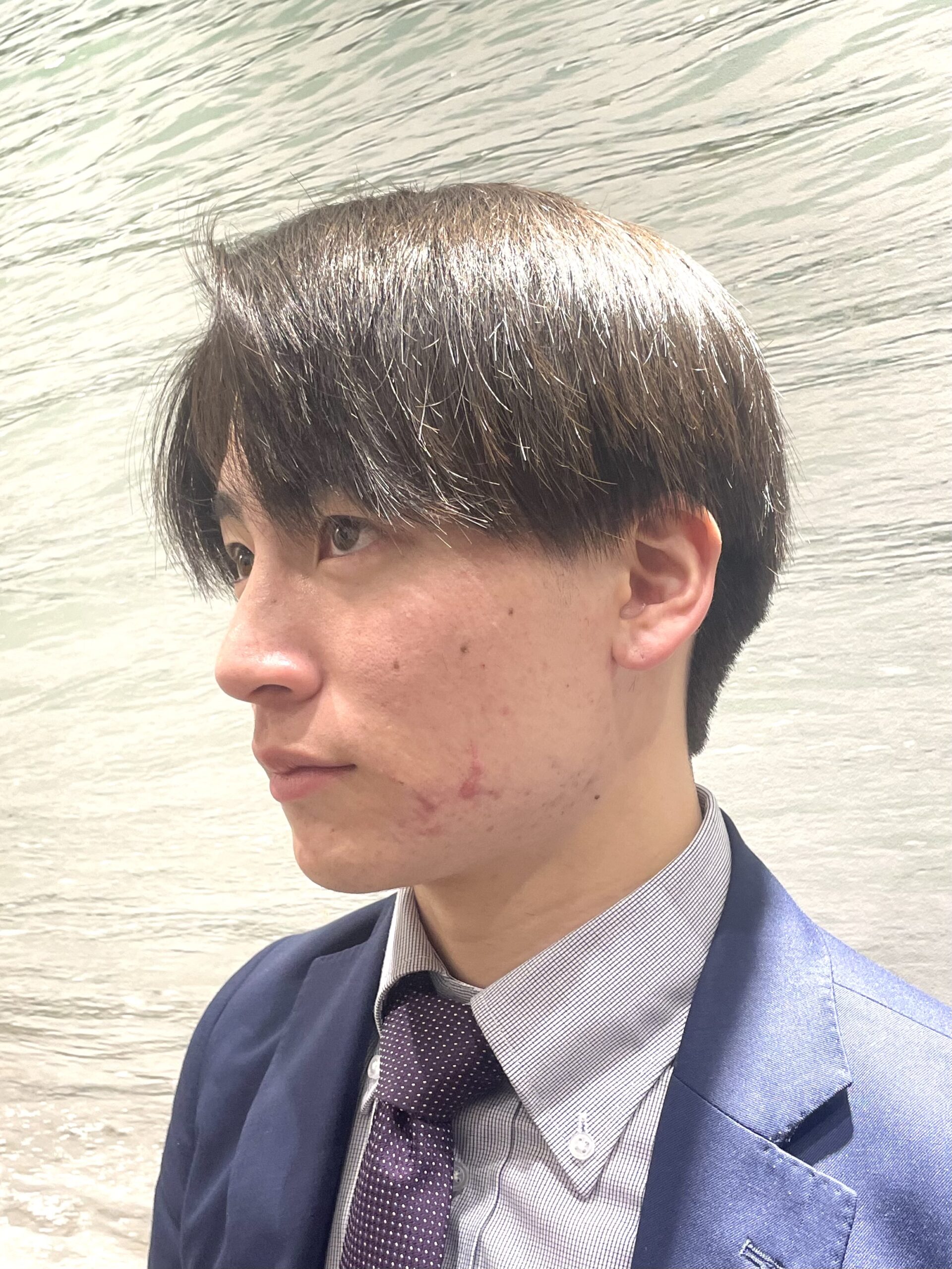 メンズツーブロック刈り上げアップバング