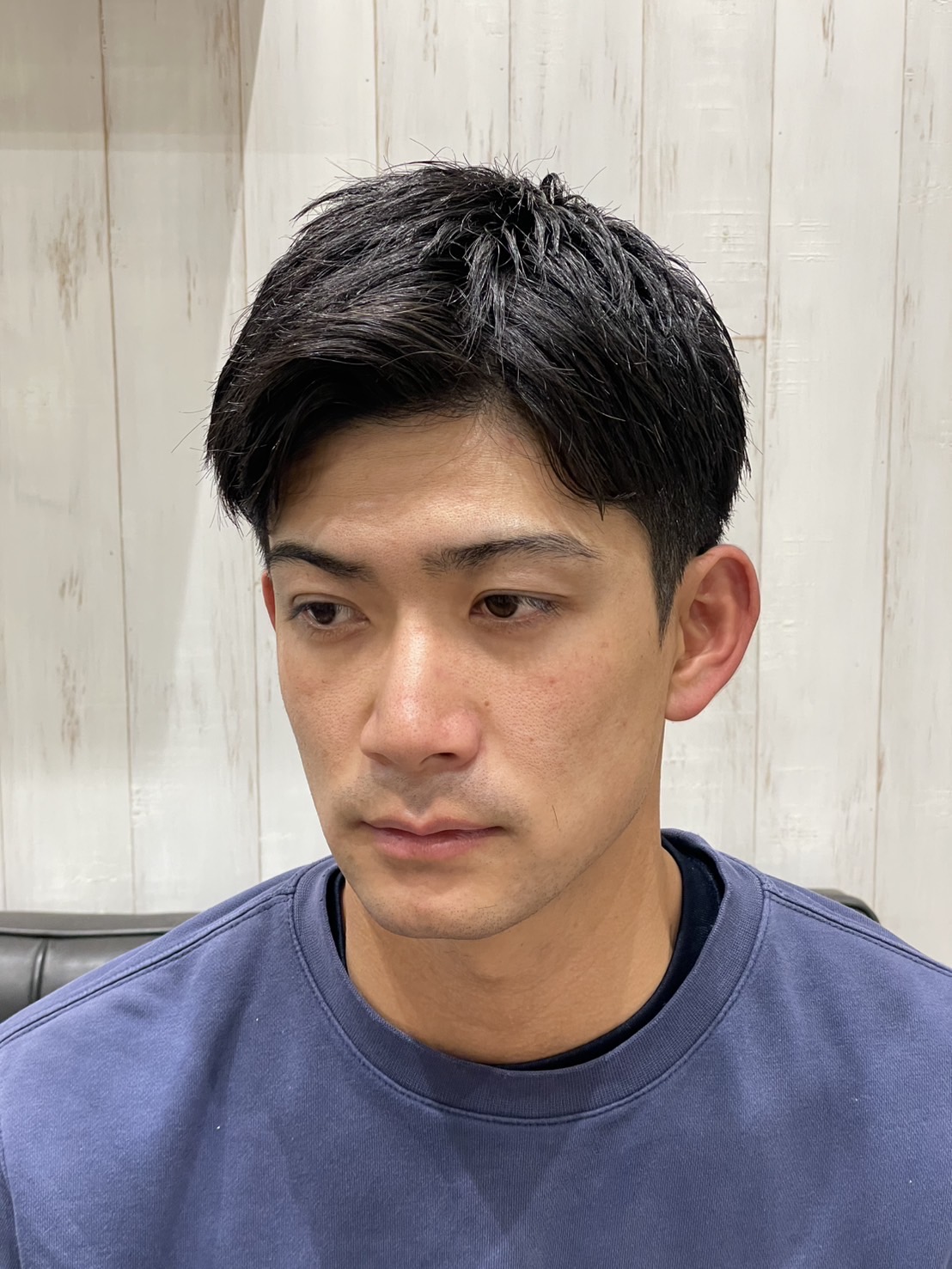 ナチュラルツーブロック刈り上げ