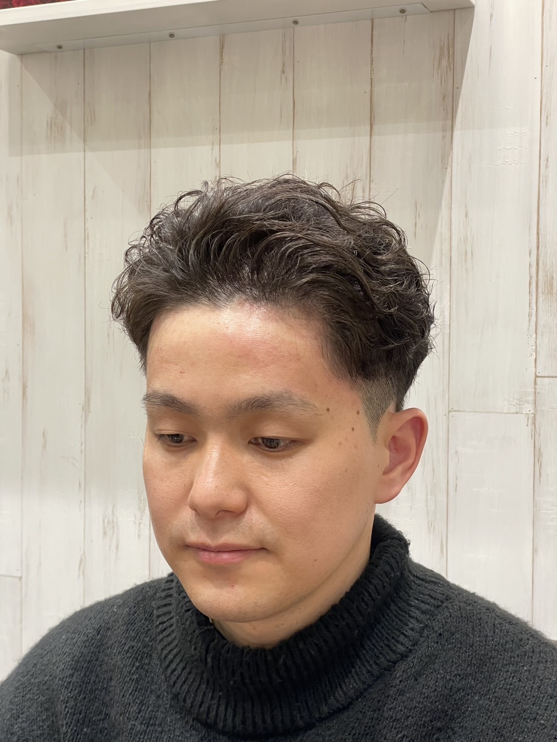 オールバックパーマ