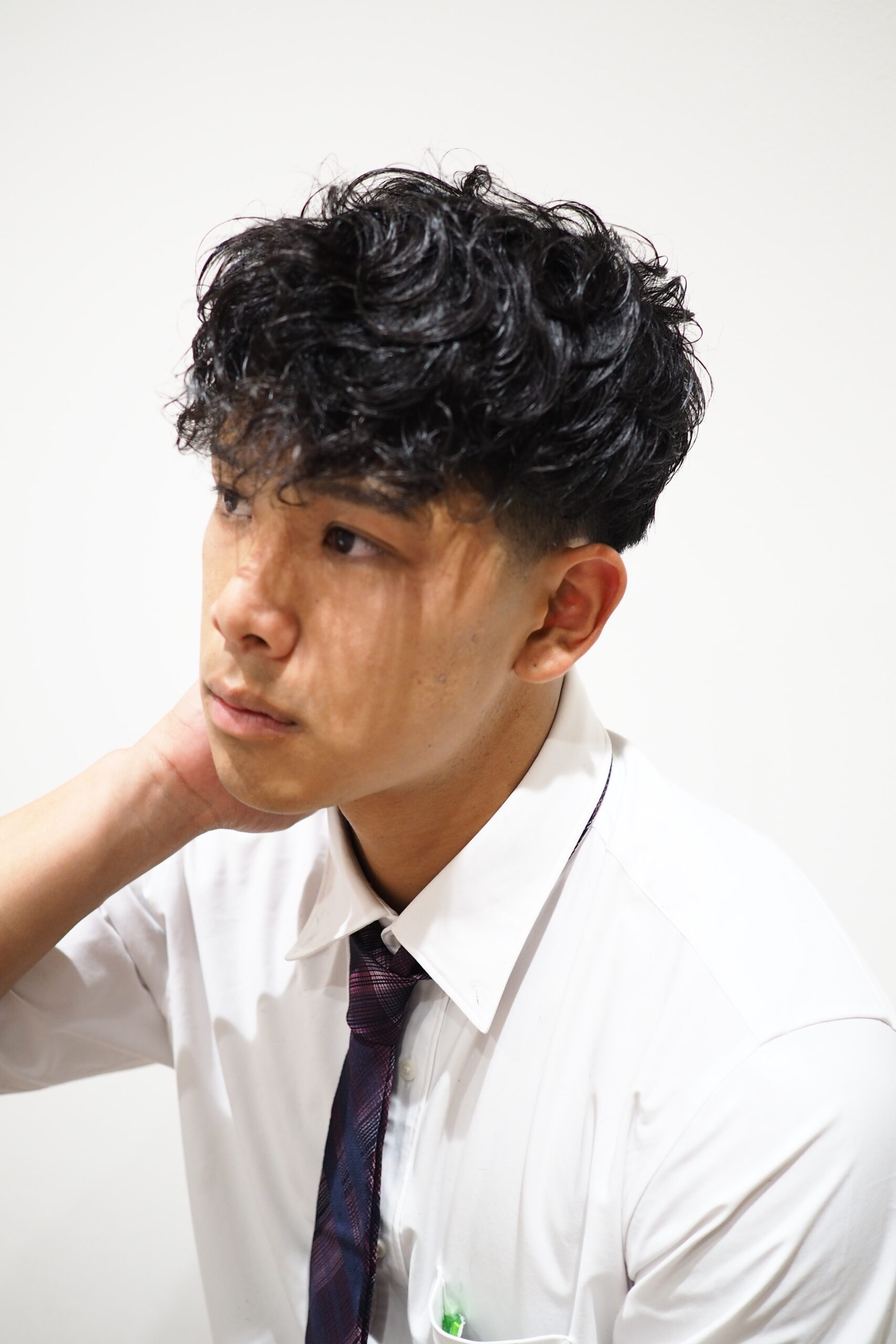 外国人風ビジカジナチュラル爽やかパーマ