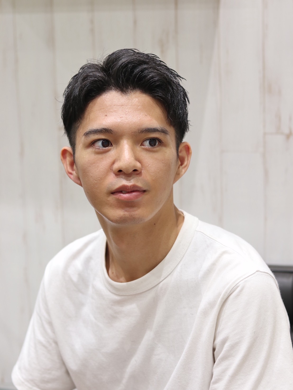 束感ショートアップバング