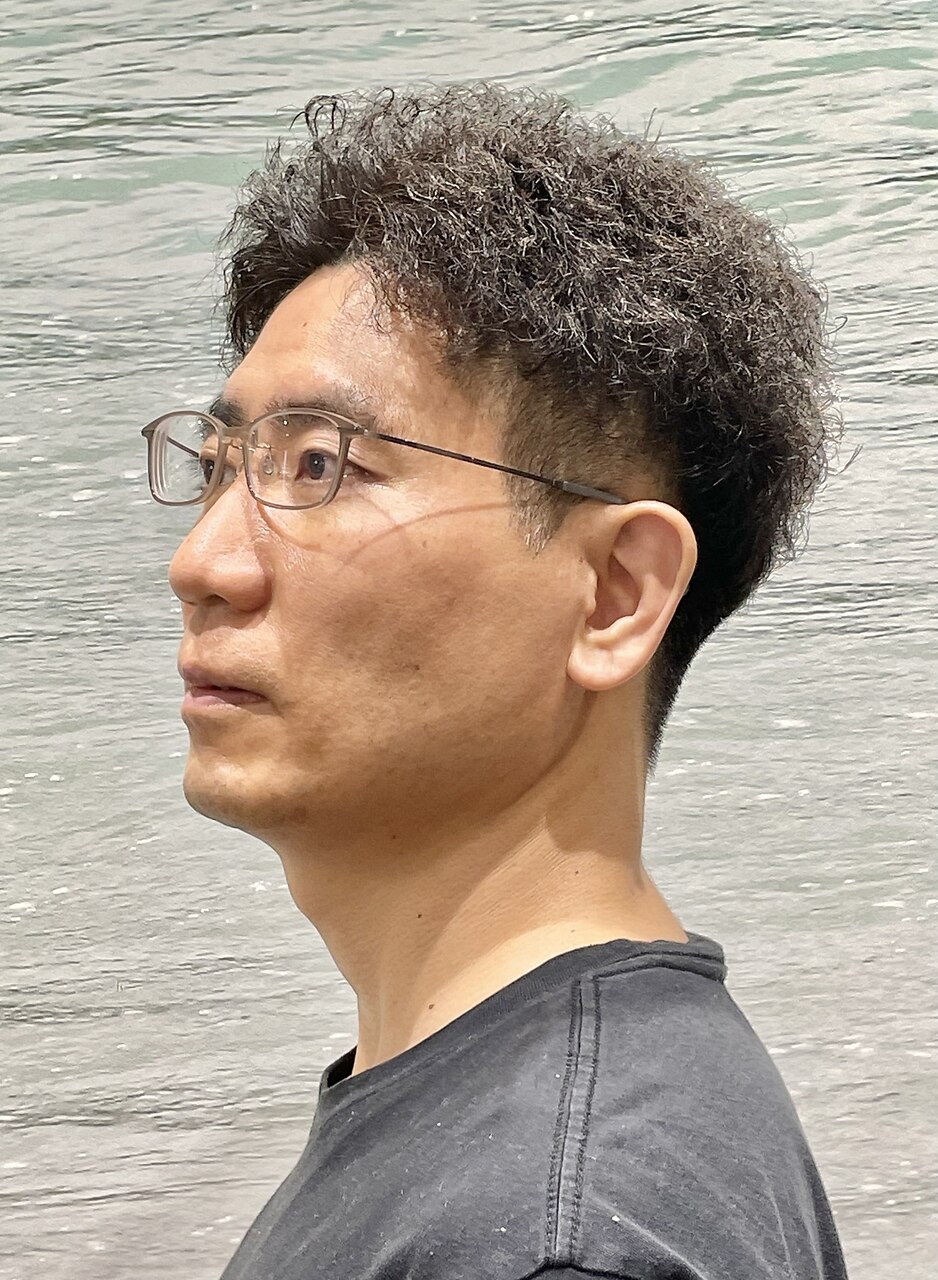 メンズショート理容室アップバングツイストスパイラル