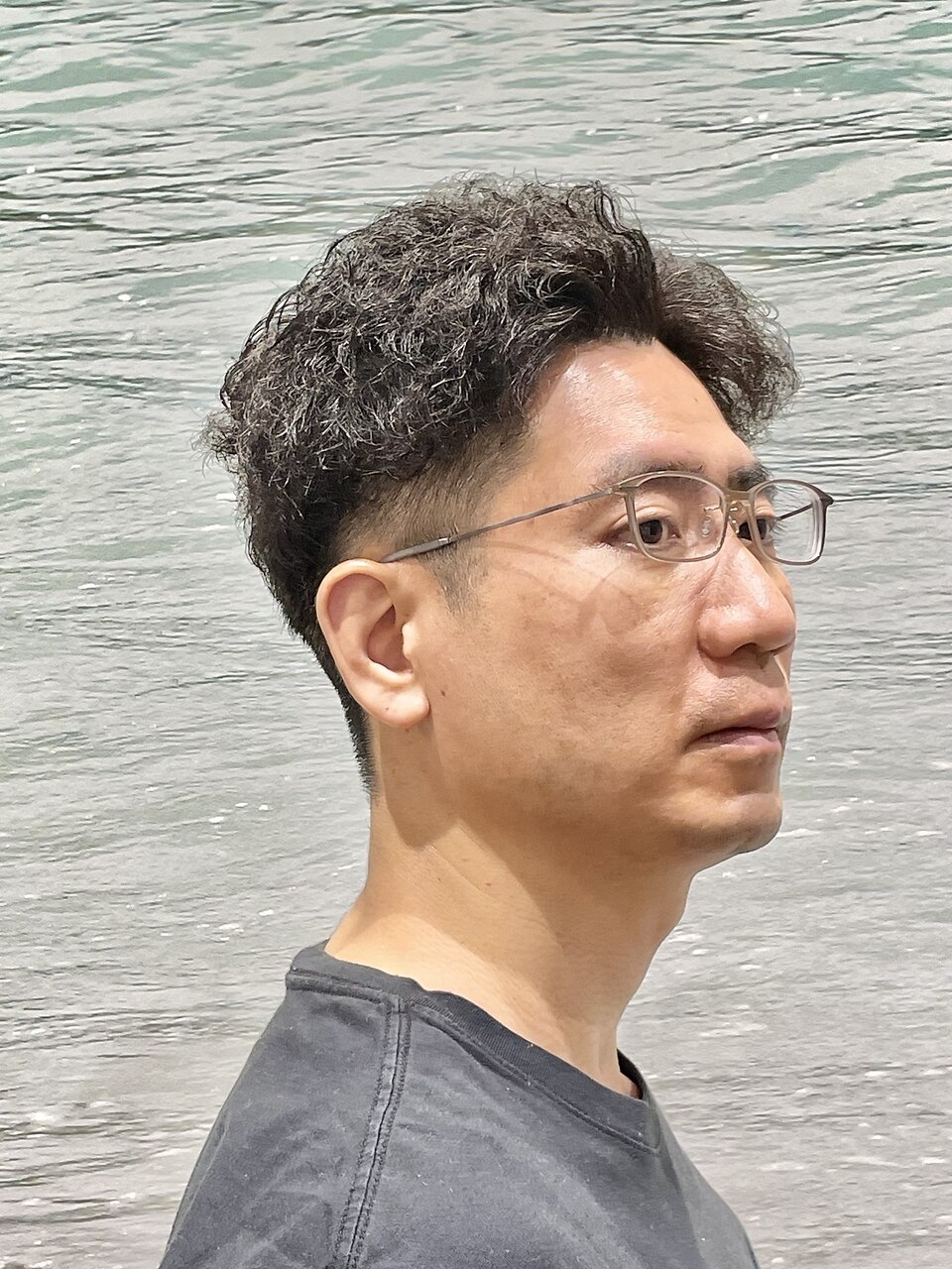 メンズリッジ感最高潮アイロンパーマ刈り上げスタイル