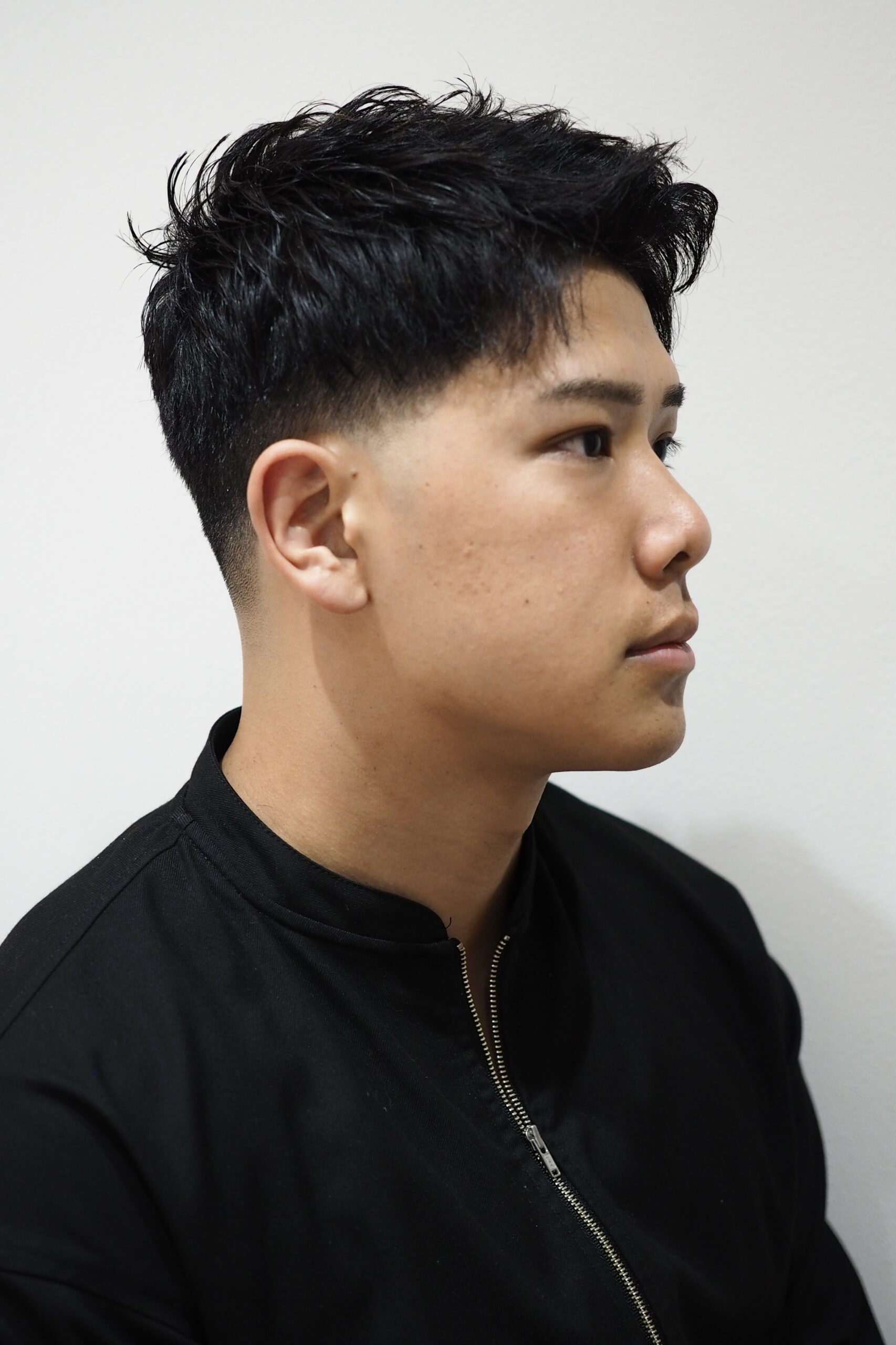 ワイルドテーパーフェードアップバング