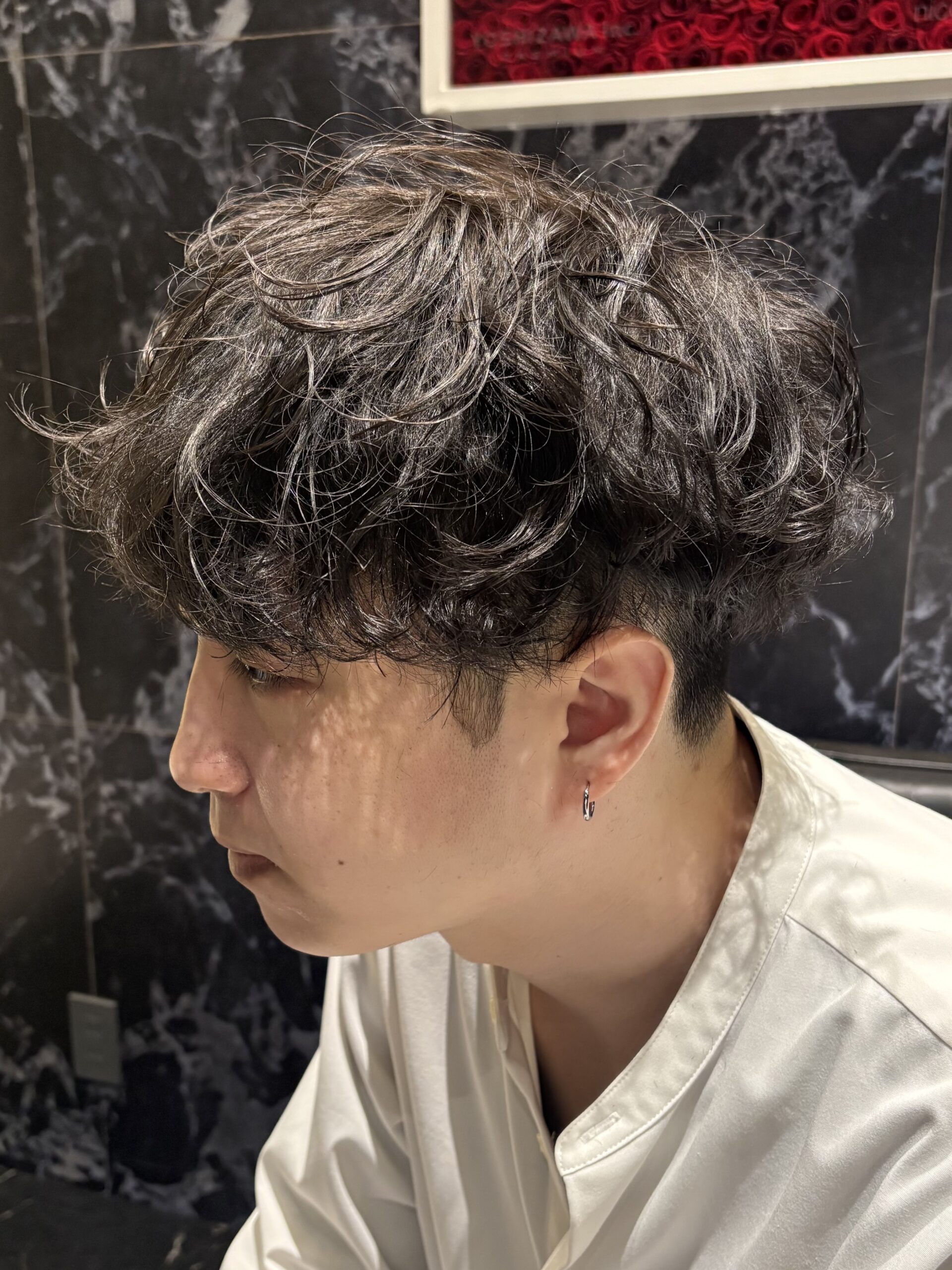 刈り上げツーブロックシャドウパーマ