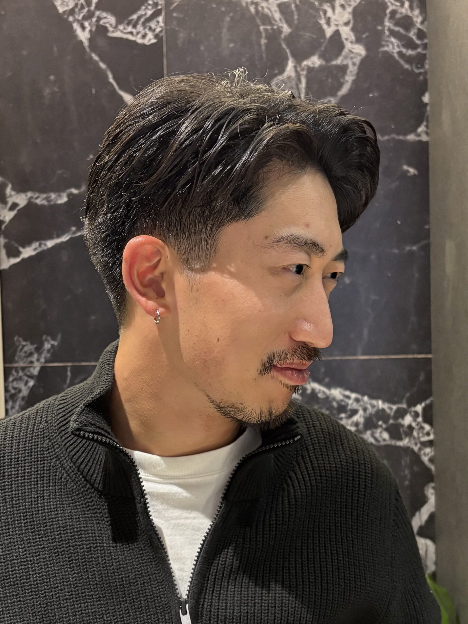 ジェルで即キメ！色気大人七三スタイル